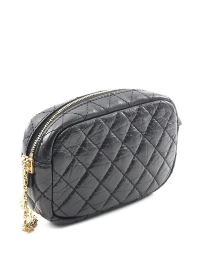 Pre-owned Chanel 2019 2.55 Chevron V-stitch Shoulder Bag In Black