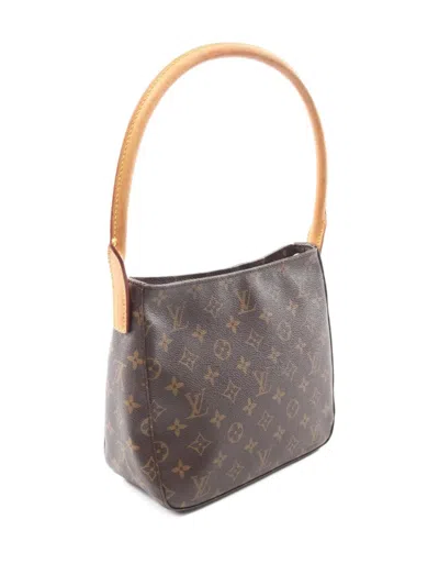Pre-owned Louis Vuitton 2001 Looping Mm Shoulder Bag In Brown