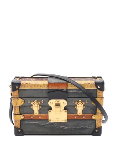 Pre-owned Louis Vuitton 2018 Petit Malle Clutch Bag In Gray