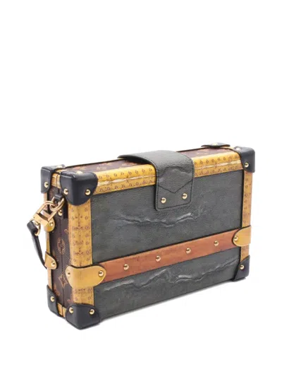 Pre-owned Louis Vuitton 2018 Petit Malle Clutch Bag In Gray