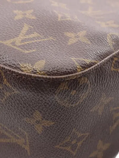 Pre-owned Louis Vuitton 2001 Looping Mm Shoulder Bag In Brown