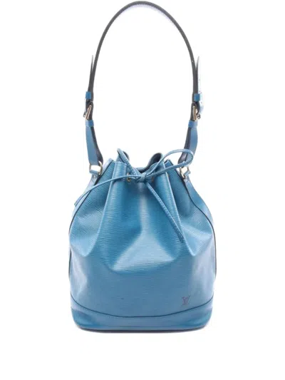 Pre-owned Louis Vuitton 1995 Noe Bucket Bag In Blue