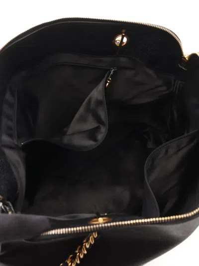 Pre-owned Chanel 1994-1996 Big Coco Mark Shoulder Bag In Black