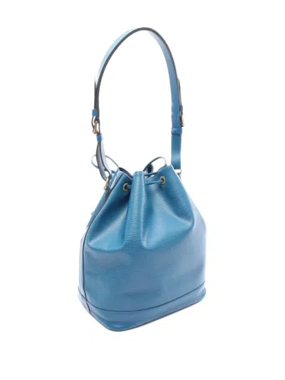 Pre-owned Louis Vuitton 1995 Noe Bucket Bag In Blue