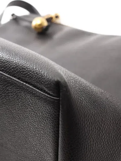 Pre-owned Chanel 1994-1996 Big Coco Mark Shoulder Bag In Black