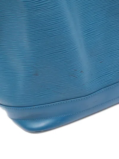 Pre-owned Louis Vuitton 1995 Noe Bucket Bag In Blue