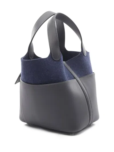 Pre-owned Hermes 2024 Picotan Lock Pm Go Team Tote Bag In Black