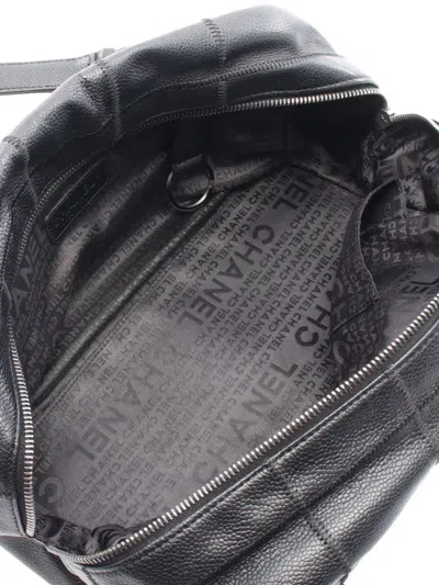 Pre-owned Chanel 2004-2005 Chocolate Bar Shoulder Bag In Black