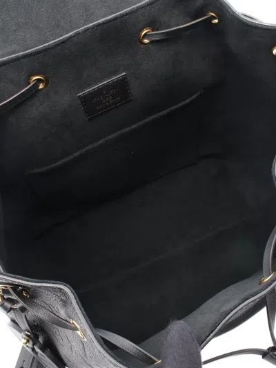 Pre-owned Louis Vuitton 2021 Montsouris Pm Backpack In Black