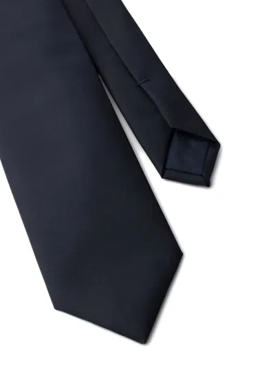 Prada Triangle-logo Tie In Blue