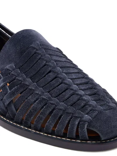 Brunello Cucinelli Woven Suede Loafers