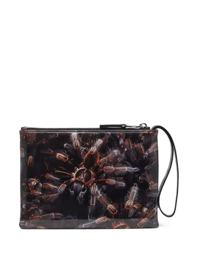 Diesel Tarantula-print Wristlet Pouch