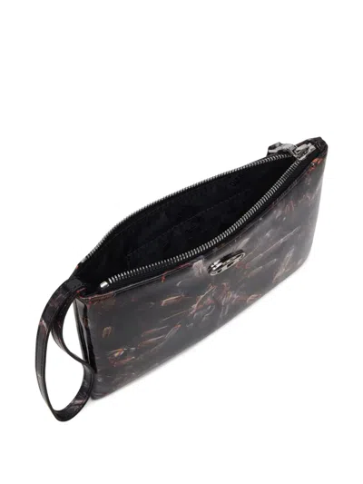 Diesel Tarantula-print Wristlet Pouch