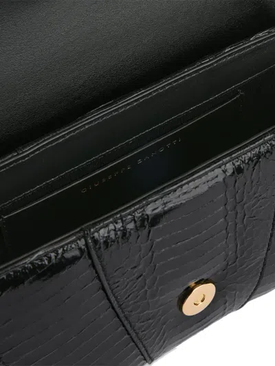 Giuseppe Zanotti Gz Day And Night Snakeskin Curved Shoulder Bag