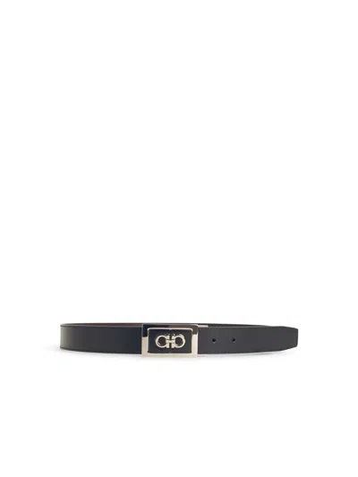 Ferragamo Salvatore  Black Leather Belt