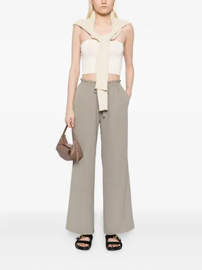 James Perse Wide-leg Trousers In Gray