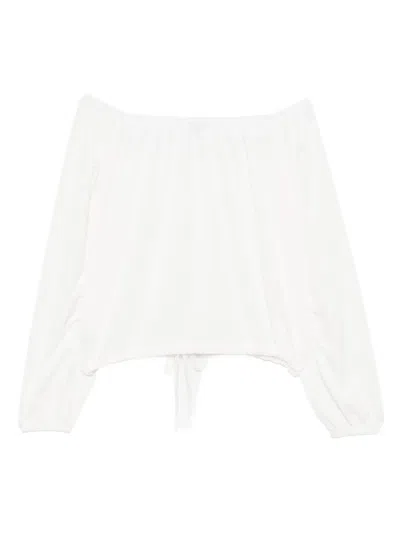 James Perse Long-sleeved Top In White