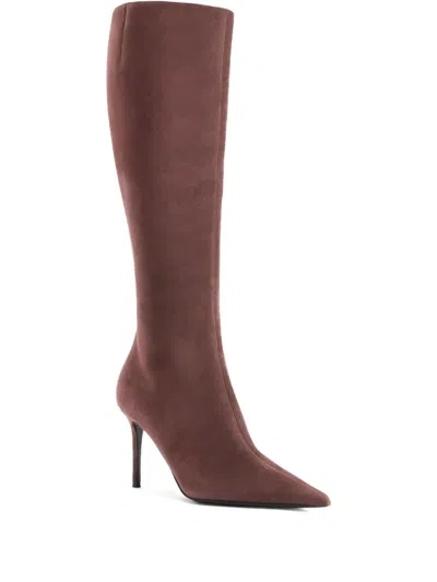 Giuseppe Zanotti 85mm Tamigi Suede Pointed-toe Knee-high Boots
