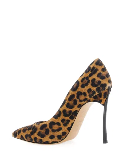 Casadei Leopard Print Slip-on Pumps In Animal Print