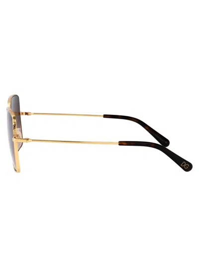 Dolce & Gabbana Gold Metal Sunglasses
