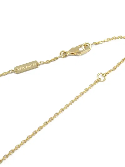 Pre-owned Van Cleef & Arpels 2010s 18k Yellow Gold Alhambra Mother Of Pearl Necklace