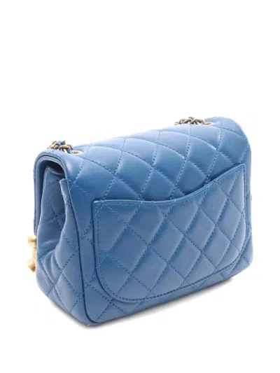 Pre-owned Chanel 2020-2021 Mini Square Classic Single Flap Shoulder Bag