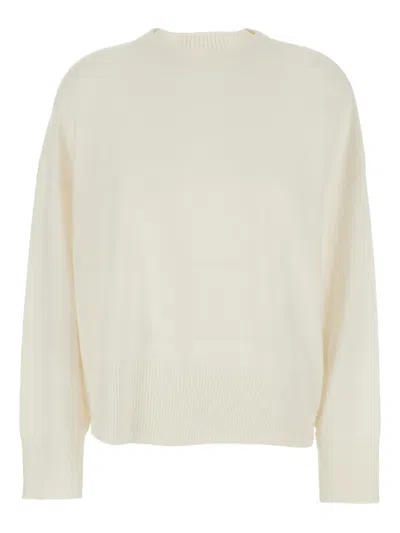 Loulou De Saison Anaa Lds Round Neck Sweater In White