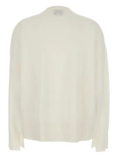 Loulou De Saison Anaa Lds Round Neck Sweater In White
