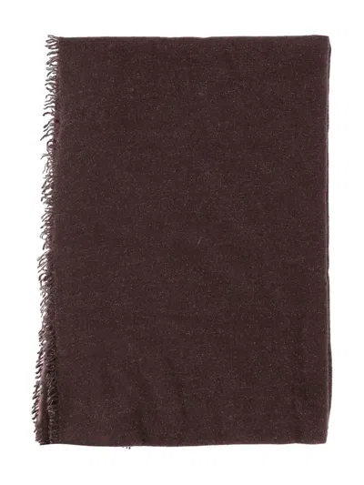 Faliero Sarti Alux Cashmere Blend Scarf In Brown