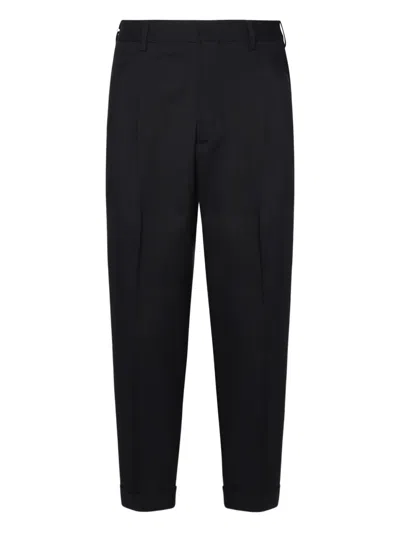 Be Able Pure Virgin Wool Trousers In Black