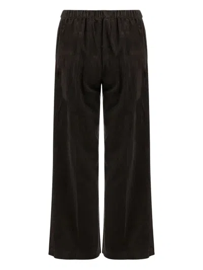 Aspesi Cotton Velvet Pants In Black