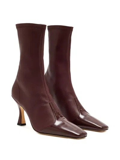 Studio Amelia 90mm Maverick Zip-detail Leather Ankle Boots