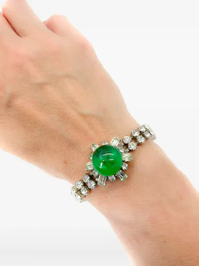 Pre-owned Jennifer Gibson Jewellery 1940s Rhinestone Bracelet