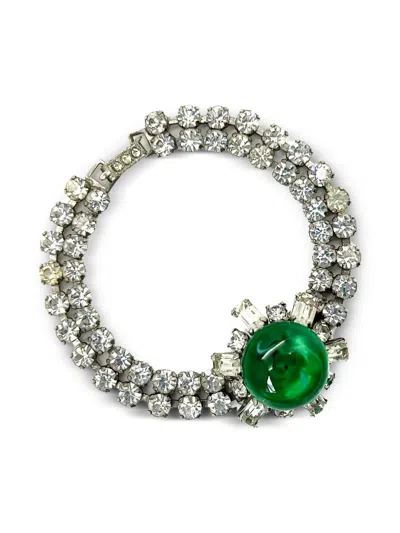 Pre-owned Jennifer Gibson Jewellery 1940s Rhinestone Bracelet