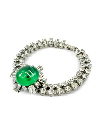 Pre-owned Jennifer Gibson Jewellery 1940s Rhinestone Bracelet