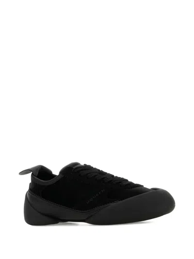 Alexander Mcqueen Canvas And Suede Sneakers In Black