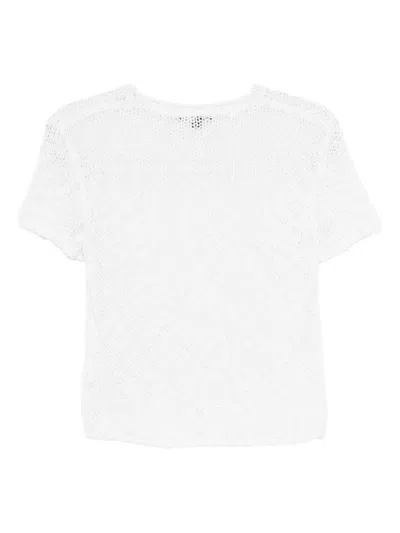James Perse Short-sleeved Top In White