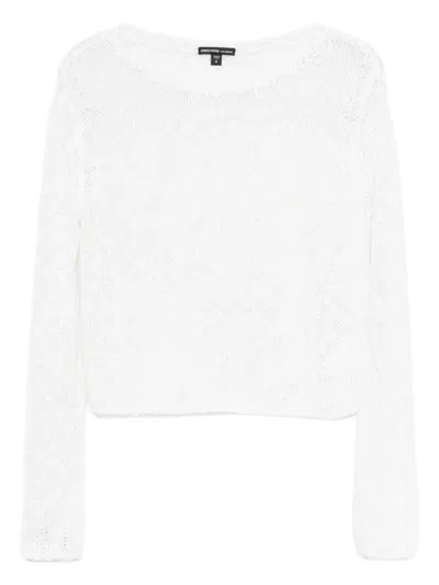 James Perse Long-sleeved Top In White