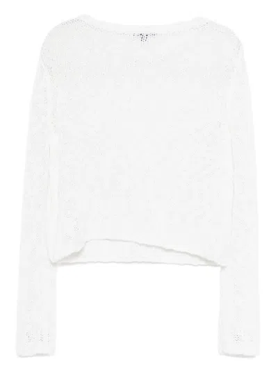 James Perse Long-sleeved Top In White