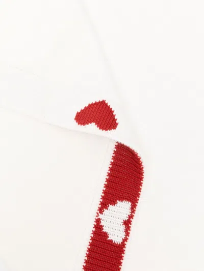 Petit Bateau Heart-motif Blanket