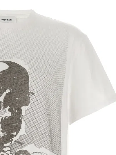 Alexander Mcqueen Skeleton Printed T-shirt In White
