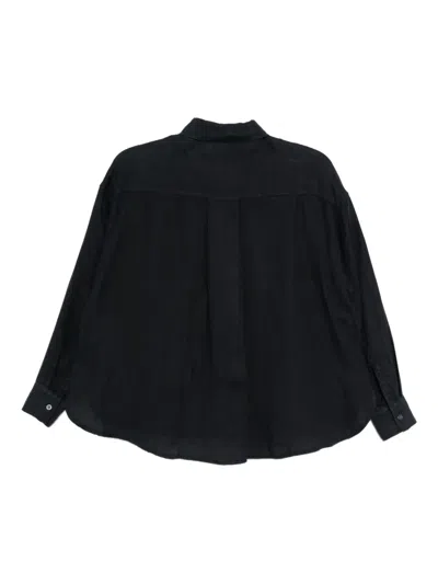 James Perse Linen Shirt In Black