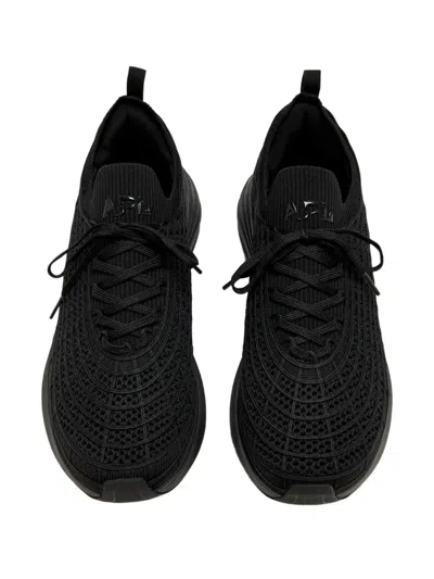 Apl Athletic Propulsion Labs Techloom Zipline Knitted Sneakers In Black