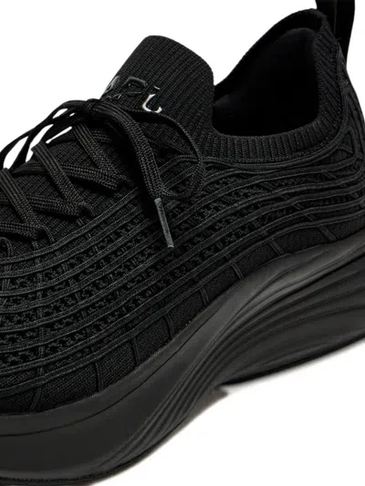 Apl Athletic Propulsion Labs Techloom Zipline Knitted Sneakers In Black