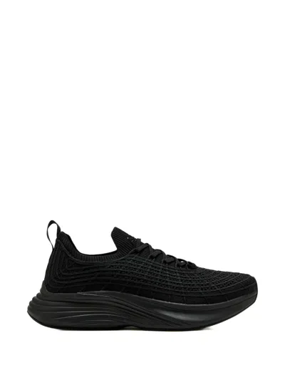 Apl Athletic Propulsion Labs Techloom Zipline Knitted Sneakers In Black