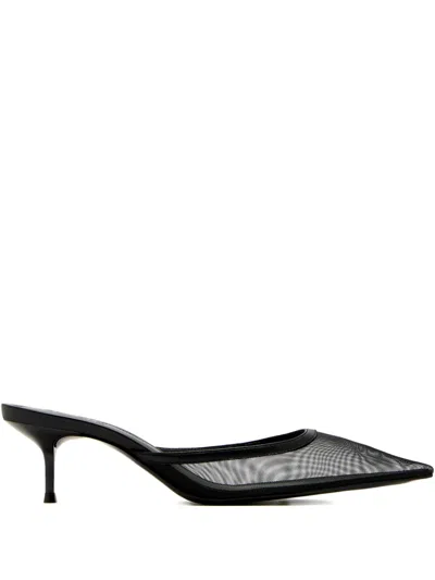 Schutz 60mm Mesh Pointed-toe Mules
