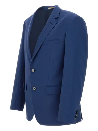 Hugo Boss Arti Stretch Wool Extra Slim Fit Suit Jacket In Blue