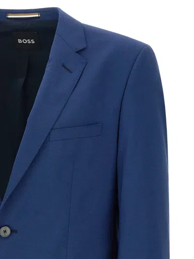 Hugo Boss Arti Stretch Wool Extra Slim Fit Suit Jacket In Blue