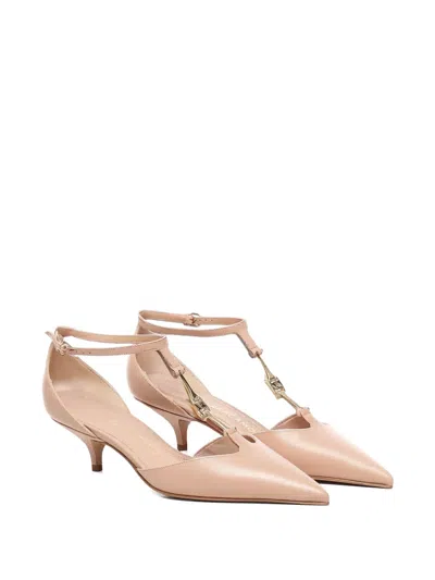 Ferragamo 40mm Ankle-strap Pointed-toe Pumps