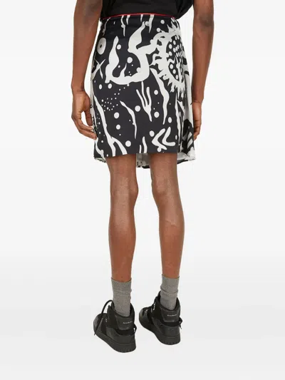 Honey Fucking Dijon Abstract-print Bermuda Shorts In White